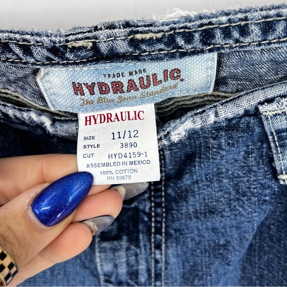 Hydraulic Low Rise Waistband Wide Leg Carpenter Jeans Vintage Y2K‎ Baggy 90's - Picture 2 of 16